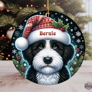 Bernedoodle Ornament - Custom Personalized For You