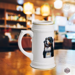 Bernese Mountain Dog Beer Stein