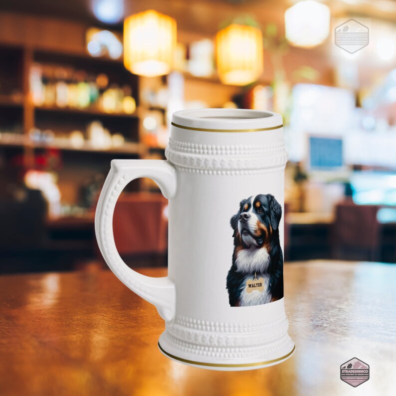 Bernese Mountain Dog Beer Stein