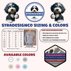 Personalized Bernedoodle Sweatshirt | Front and Back Designs | Doodle Mom Gift | Dog Mama Shirt | Doodle Statement to Celebrate Your Furball