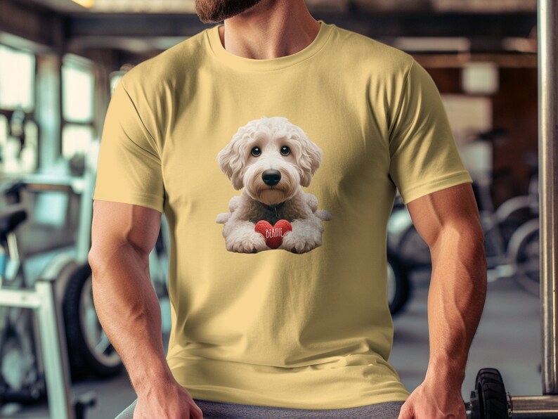 Maglietta personalizzata Goldendoodle, maglietta alla moda per mamme di cani, regalo per amanti dei cani immagine 10