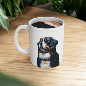 Bernese Mountain Dog Mug, Berner Mug, Dad gift, valentines gift, birthday mug, dog mug, dog gift, Bernedoodle, Doodle Dad, Doodle Mom
