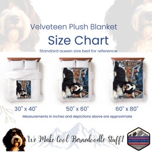 Bernedoodle Blanket for Dog, Dog Blanket for Doodle Moms, plush Bernedoodle dog blanket, dog name blanket for Bernedoodles, gift for doodle lover, Bernadoodle puppy name blanket, puppy name blanke - Doodle Gift - Doodle mania, doodlesd. Amazing gift!