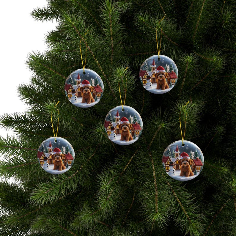 Christmas Dog Ornaments, Holiday Tree Decorations, Cute Pet Themed Xmas Baubles, Festive Canine Ornaments, Dog Lovers Gift