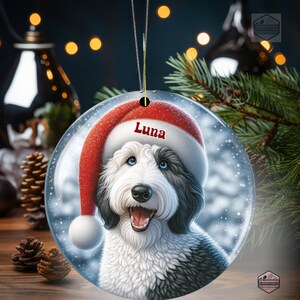 Personalized Sheepadoodle Ornament