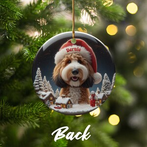 Personalized Dog Christmas Ornament, Custom Pet Photo, Holiday Tree Decor, Cute Dog Lover Gift, Christmas Keepsake, Festive Decor