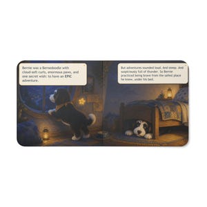 Bernie il Bernedoodle salva una stella perduta / Libro cartonato spesso / Avventura della buonanotte per bambini immagine 8