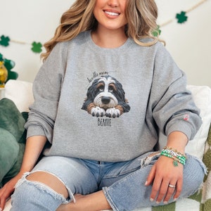 Personalized Bernedoodle Sweatshirt | Front and Back Designs | Doodle Mom Gift | Dog Mama Shirt | Doodle Statement to Celebrate Your Furball