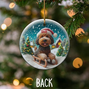 Custom Dog Christmas Ornament, Personalized Pet Holiday Decoration, Unique Christmas Tree Decor, Cute Puppy Ornament, Dog Lover Gift