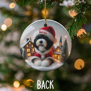 Custom Dog Christmas Ornament, Personalized Pet Photo Decoration, Holiday Pet Memorial Keepsake, Dog Lover Gift, Xmas Tree Decor