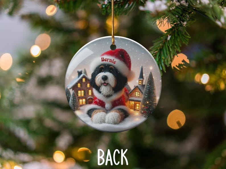 Custom Dog Christmas Ornament, Personalized Pet Photo Decoration, Holiday Pet Memorial Keepsake, Dog Lover Gift, Xmas Tree Decor