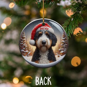 Personalized Dog Christmas Ornament, Pet Lovers Gift, Custom Pet Ornament, Dog Breed Holiday Decor, Unique Christmas Tree Decoration
