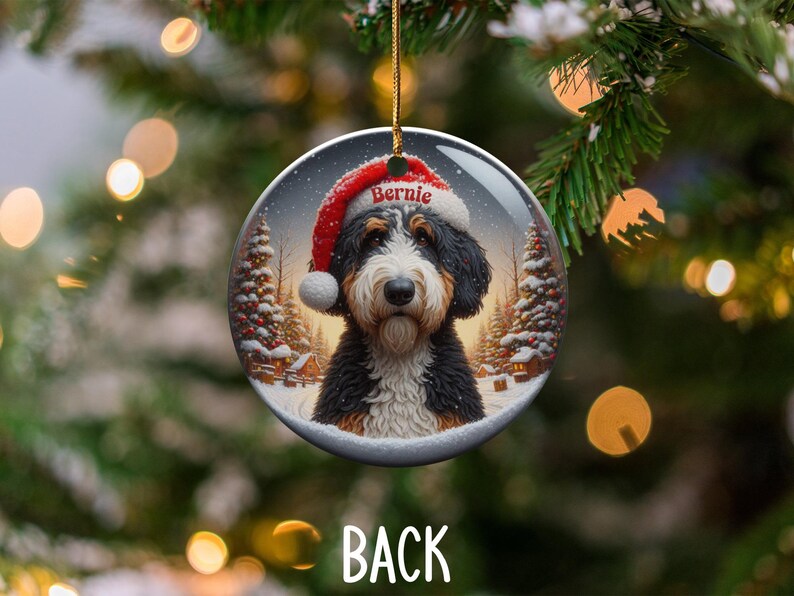 Personalized Dog Christmas Ornament, Pet Lovers Gift, Custom Pet Ornament, Dog Breed Holiday Decor, Unique Christmas Tree Decoration