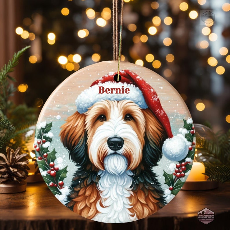 Bernedoodle Ornament - Custom Personalized For You