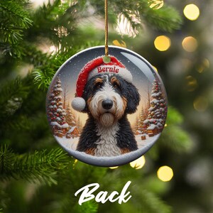 Custom Dog Christmas Ornament, Personalized Pet Holiday Decor, Unique Gift for Dog Lovers, Customized Pet Photo Ornament