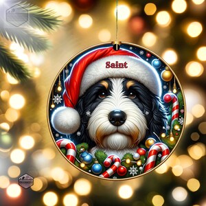 Bernedoodle Ornament - Custom Personalized For You