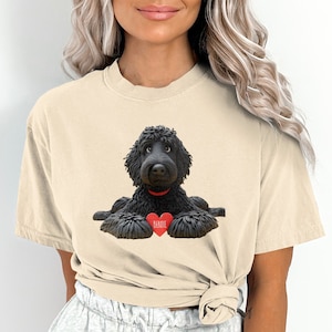 Personalized Black Goldendoodle Dog T-Shirt, Perfect Dog Lovers Tee, Gift for Her or Him, Perfect Trendy Gift for Doodle Mama Dad Pet Lovers