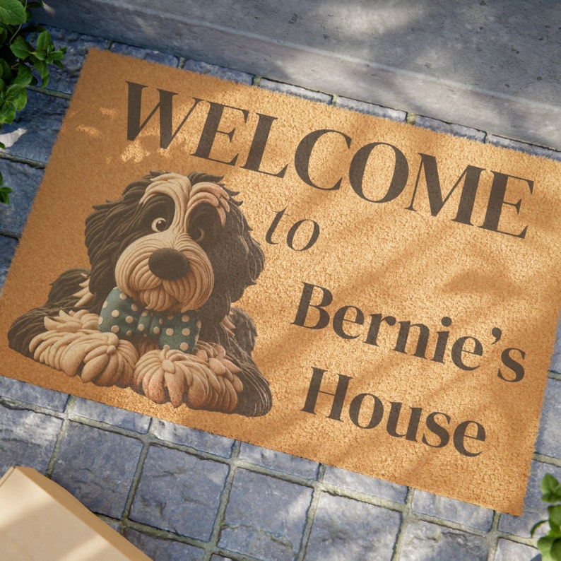 Bernedoodle door mat, doodle mom, door mat, doormat, pet mat, funny welcome mat, pet welcome mat,Bernedoodle, Miniature Bernedoodle, Tiny Bernedoodle, Australian Bernedoodle, Goldendoodles, Standard Goldendoodle, Miniature Goldendoodle
