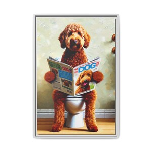 bathroom poster,custom dog gift,custom pet portrait,custom pet print,dog in bathtub print,dog in toilet,dog mom gift,dog portrait,funny pet portrait,kids bathroom art,memorial dog gift,personalized dog art,pet portrait
