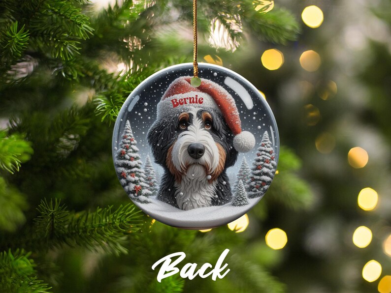 Personalized Dog Christmas Ornament, Custom Pet Holiday Decoration, Dog Lover Gift, Cute Dog Ornament, Christmas Tree Decor for Pet Owners