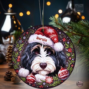 Bernedoodle Ornament - Custom Personalized For You