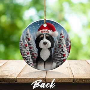 Personalized Christmas Dog Ornament, Custom Pet Photo Ornament, Holiday Decor for Pet Lovers, Dog Lovers Christmas Gift, Tree Decoration