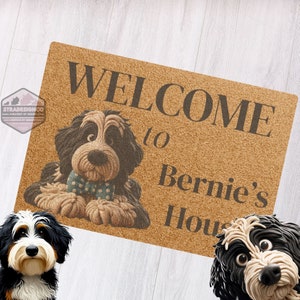 Bernedoodle door mat, doodle mom, door mat, doormat, pet mat, funny welcome mat, pet welcome mat,Bernedoodle, Miniature Bernedoodle, Tiny Bernedoodle, Australian Bernedoodle, Goldendoodles, Standard Goldendoodle, Miniature Goldendoodle