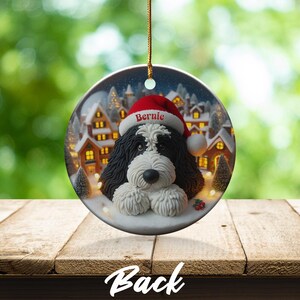 Christmas Dog Ornament, Personalized Pet Ornament, Holiday Dog Lover Gift, Custom Dog Decoration, Pet Christmas Gift