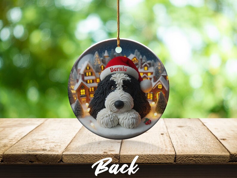Christmas Dog Ornament, Personalized Pet Ornament, Holiday Dog Lover Gift, Custom Dog Decoration, Pet Christmas Gift