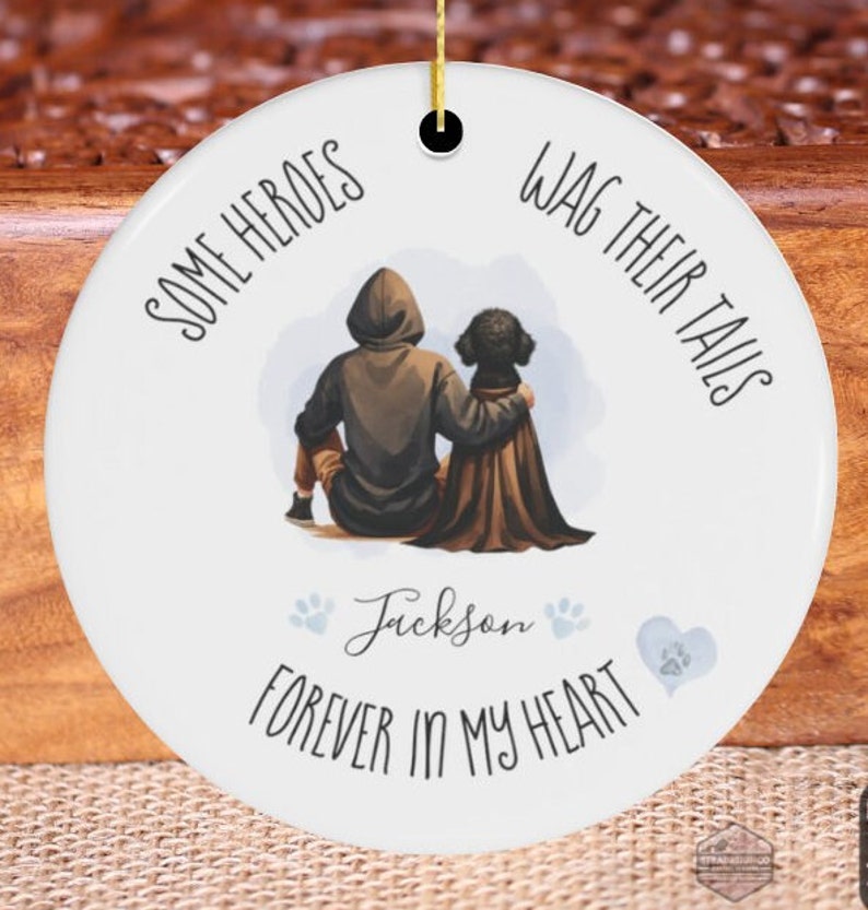Poodle Memorial Ornament - Celebration of pet life, dog lover, pet lover, poodle mom, poodle dad, ceramic keep sake, ornament of love, dog memorial gift, cherrish pet life, cherish love, pet child, pet death, dead dog