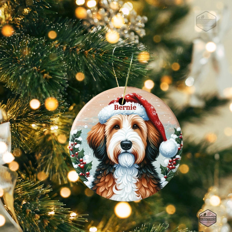 Bernedoodle Ornament - Custom Personalized For You