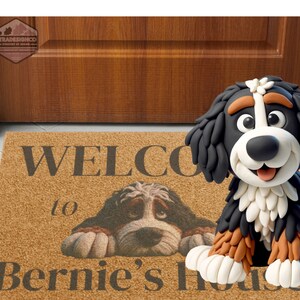 Bernedoodle door mat, doodle mom, door mat, doormat, pet mat, funny welcome mat, pet welcome mat,Bernedoodle, Miniature Bernedoodle, Tiny Bernedoodle, Australian Bernedoodle, Goldendoodles, Standard Goldendoodle, Miniature Goldendoodle