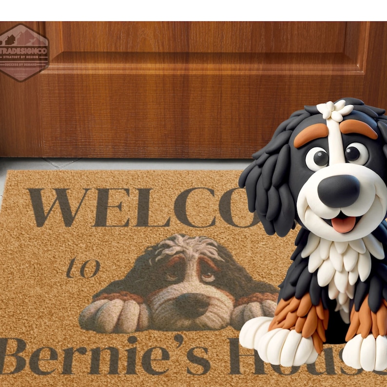 Bernedoodle door mat, doodle mom, door mat, doormat, pet mat, funny welcome mat, pet welcome mat,Bernedoodle, Miniature Bernedoodle, Tiny Bernedoodle, Australian Bernedoodle, Goldendoodles, Standard Goldendoodle, Miniature Goldendoodle