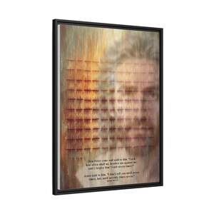 Setenta veces siete lienzo abstracto – El perdón de Jesucristo, decoración cristiana para el hogar imagen 6