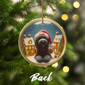 Personalized Dog Christmas Ornament, Custom Pet Photo Holiday Decoration, Unique Pet Lover Gift, Dog Lover Christmas Tree Ornament