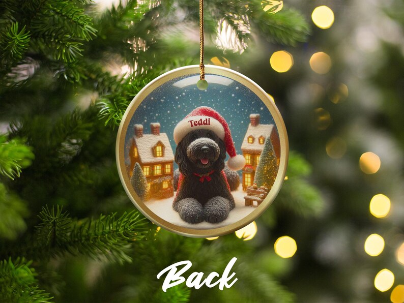 Personalized Dog Christmas Ornament, Custom Pet Photo Holiday Decoration, Unique Pet Lover Gift, Dog Lover Christmas Tree Ornament