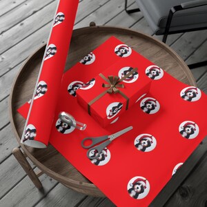 Bernedoodle-Themed Premium Wrapping Paper | High-Definition Dog Print | Custom Gift Wrap in Matte/Glossy Finish | 3 Sizes image 7