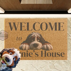Bernedoodle door mat, doodle mom, door mat, doormat, pet mat, funny welcome mat, pet welcome mat,Bernedoodle, Miniature Bernedoodle, Tiny Bernedoodle, Australian Bernedoodle, Goldendoodles, Standard Goldendoodle, Miniature Goldendoodle