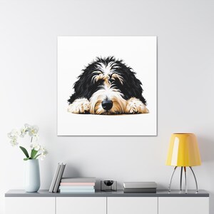 バーニーズドゥードル犬のキャンバスアートプリント - StraDesignCo ホームデコレーション 画像 2