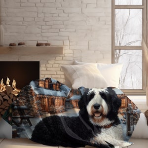 Bernedoodle Blanket for Dog, Dog Blanket for Doodle Moms, plush Bernedoodle dog blanket, dog name blanket for Bernedoodles, gift for doodle lover, Bernadoodle puppy name blanket, puppy name blanke - Doodle Gift - Doodle mania, doodlesd. Amazing gift!
