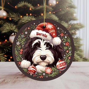 Bernedoodle Ornament - Custom Personalized For You