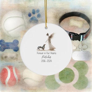 Personalized Dachshund Tribute Ornament, Doxie Watercolor Design, Custom Weiner Dog Memorial, Personalized Tribute Ornament,Dapple Loss Gift