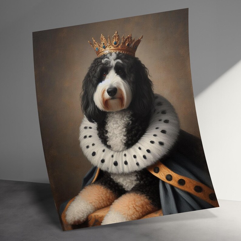 Custom Pet Portrait, Royal Pet Painting, Dog Portrait, Unique Dog Art, Pet Gifts, Custom Animal Art, Pet Royalty, Personalized Art