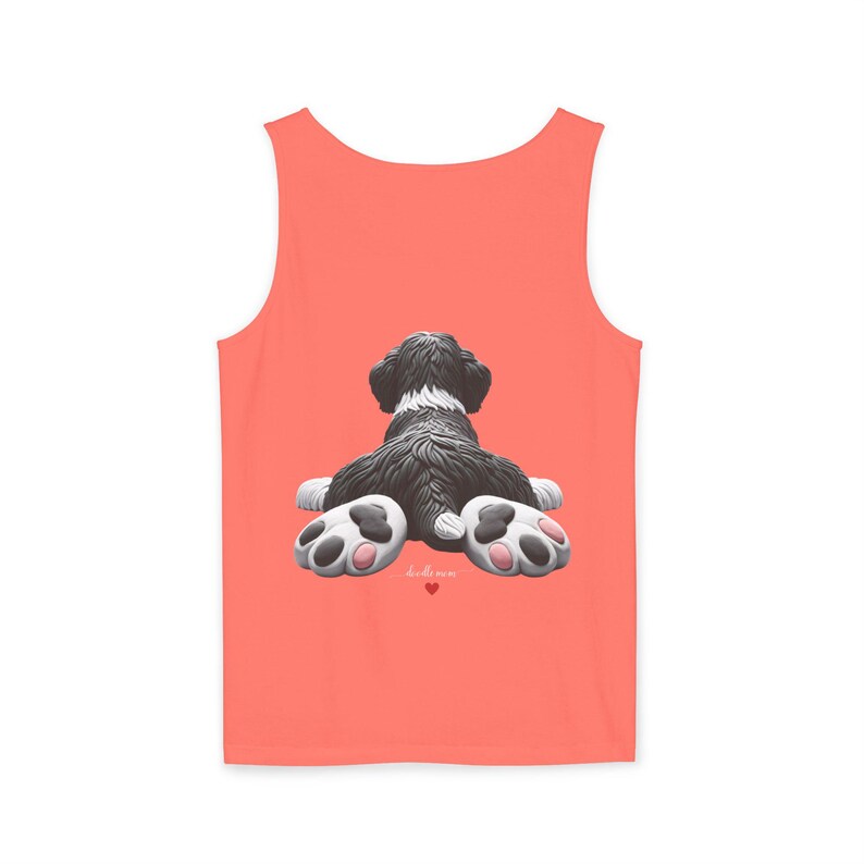 Doodle Dog Mom Tank Top: Ring-Spun Cotton, Summer Style image 2