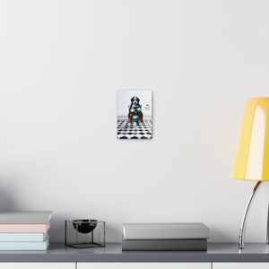 Bernedoodle Dog On Toilet, Dog Reading Tablet Bathroom, Dog Dad Art Gift, Funny Guest Bathroom Art, Dog Picture, Dog Wall Art, Doodle Gift image 10