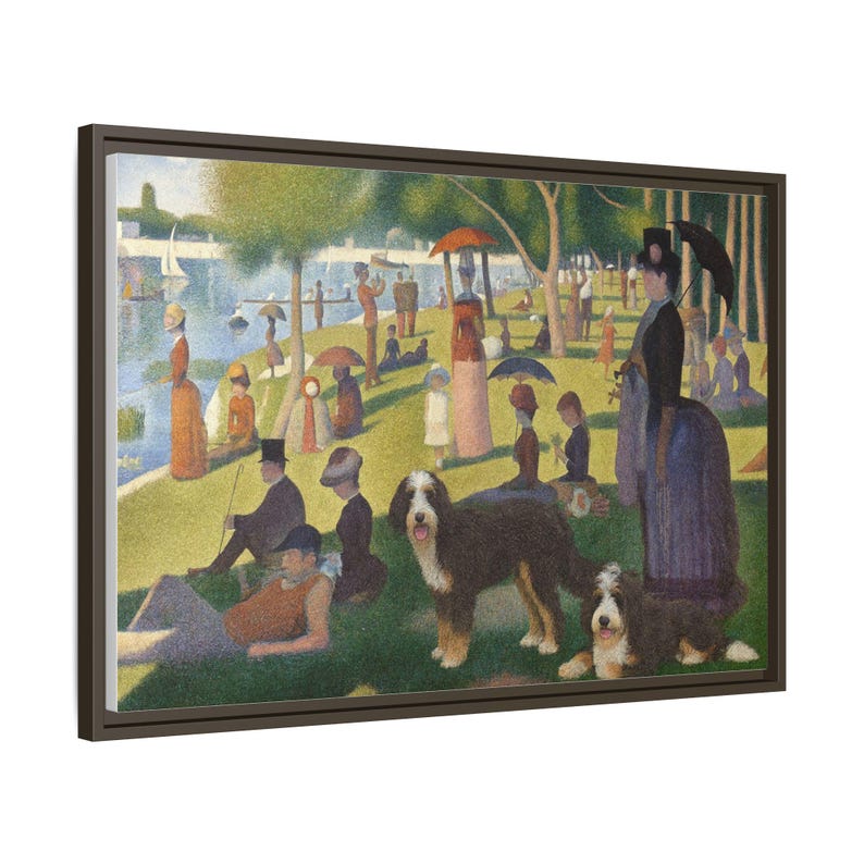 Monet-style Bernedoodle Print: Vintage Dog Art, Classy Pet Lover Decor image 8