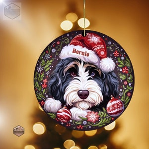 Bernedoodle Ornament - Custom Personalized For You