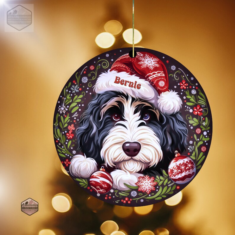 Bernedoodle Ornament - Custom Personalized For You