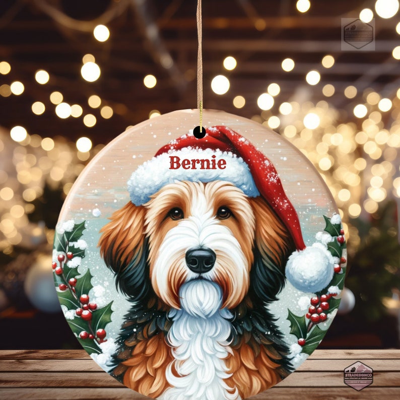 Bernedoodle Ornament - Custom Personalized For You