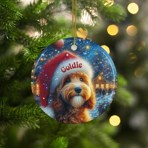 Custom Dog Christmas Ornament, Personalized Pet Decoration, Holiday Dog Ornament, Custom Pet Gift, Christmas Tree Decoration